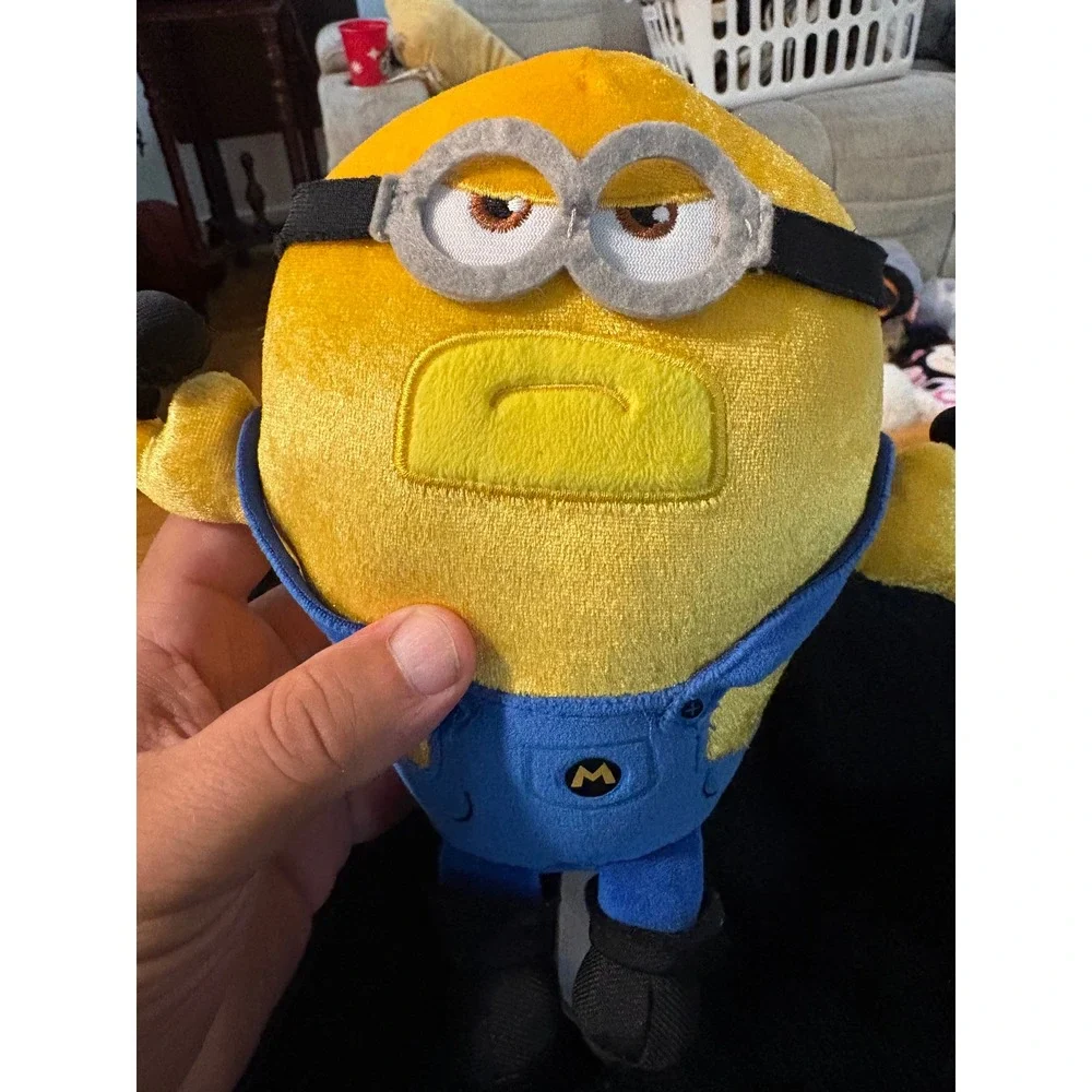 Despicable Me 4 Minion AVL Agent Tim Plush Stuffed Animal Yellow Blue Toy